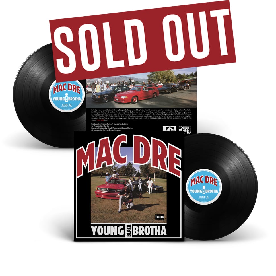 Mac Dre – Young Black Brotha 2LP レコード MAC DRE 'YOUNG BLACK BROTHA' 2xLP, FIRST TIME ON VINYL